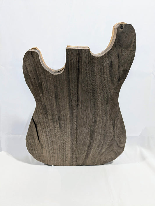 Bluenose Guitar Works Roasted Birdseye Maple/Walnut core S-type Guitar Body #2414 - FREE SHIPPING